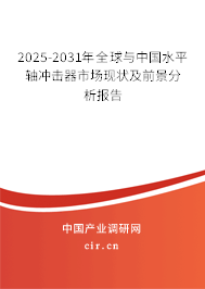 2025-2031年全球與中國水平軸沖擊器市場現(xiàn)狀及前景分析報(bào)告