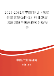 2025-2031年中國TPU（熱塑性聚氨酯彈性體）行業(yè)發(fā)展深度調(diào)研與未來趨勢(shì)分析報(bào)告