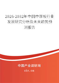 2026-2032年中國(guó)中厚板行業(yè)發(fā)展研究分析及未來趨勢(shì)預(yù)測(cè)報(bào)告