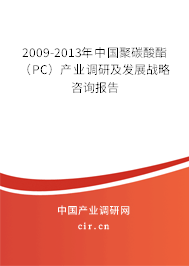 2009-2013年中國聚碳酸酯（PC）產(chǎn)業(yè)調(diào)研及發(fā)展戰(zhàn)略咨詢報(bào)告