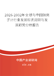 2026-2032年全球與中國鈉離子計行業(yè)發(fā)展現狀調研與發(fā)展趨勢分析報告