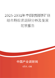 2025-2031年中國球團鐵礦燒結(jié)市場現(xiàn)狀調(diào)研分析及發(fā)展前景報告 2025-2031年中國球團鐵礦燒結(jié)市場現(xiàn)狀調(diào)研分析及發(fā)展前景報告